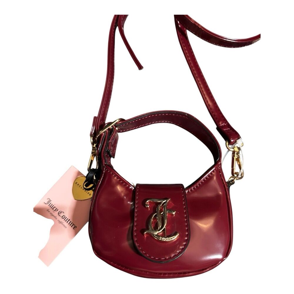 Juicy Couture Overstated Micro Mini WOS With Top Handle, Deep Red Y2k Style NWT